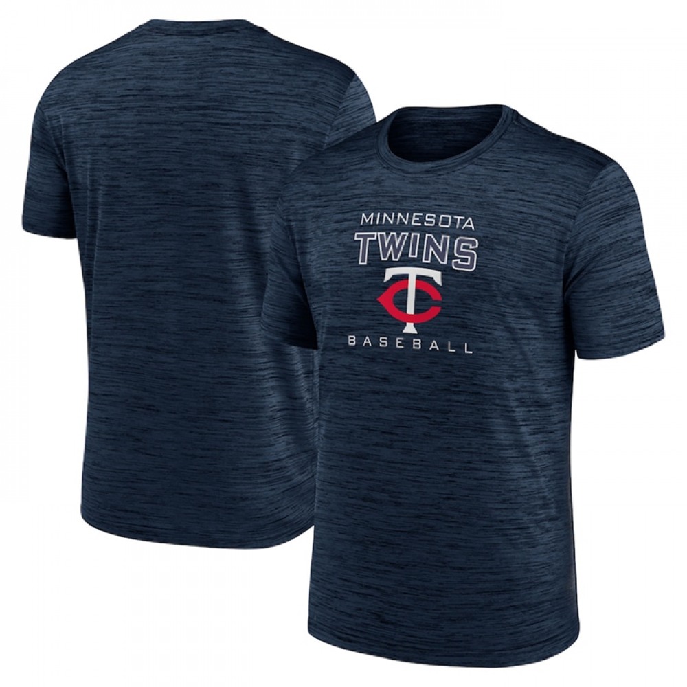 Men’s Minnesota Twins Navy Velocity Practice Performance T-Shirt
