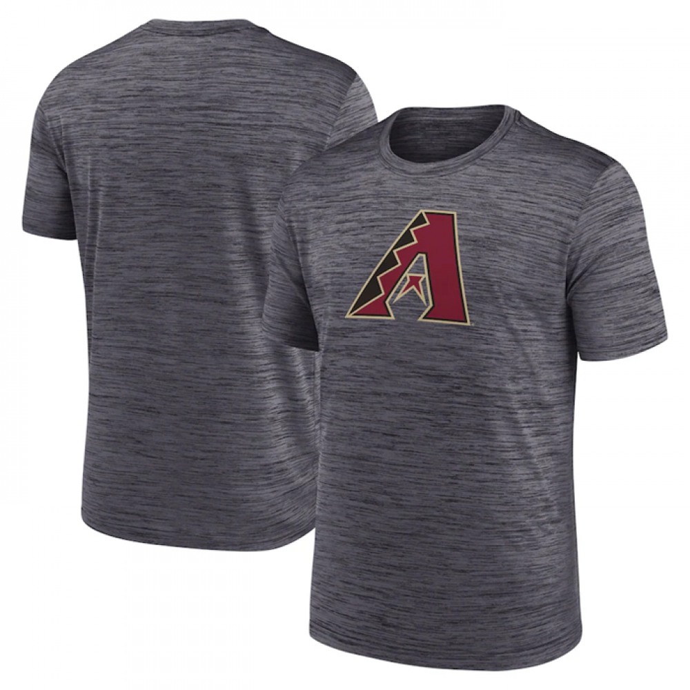 Men’s Arizona Diamondbacks Grey Team Logo Velocity Performance T-Shirt