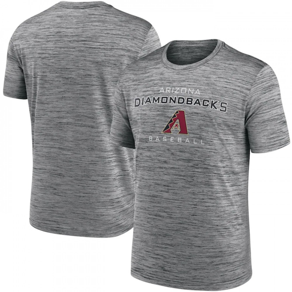 Men’s Arizona Diamondbacks Grey Velocity Practice Performance T-Shirt
