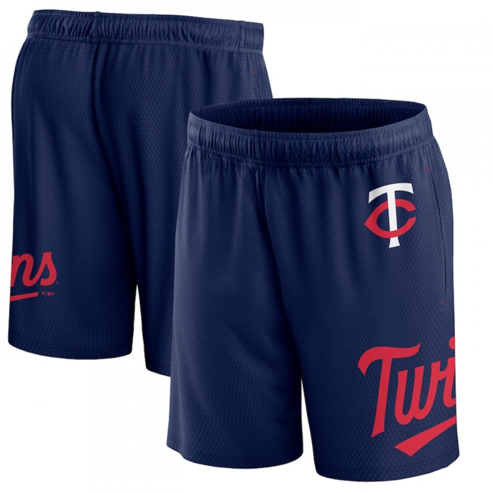 Men’s Minnesota Twins Navy Clincher Mesh Shorts