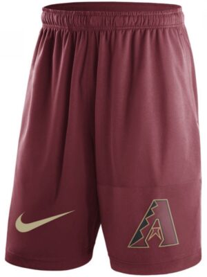 Men's Arizona Diamondbacks Red Dry Fly Shorts