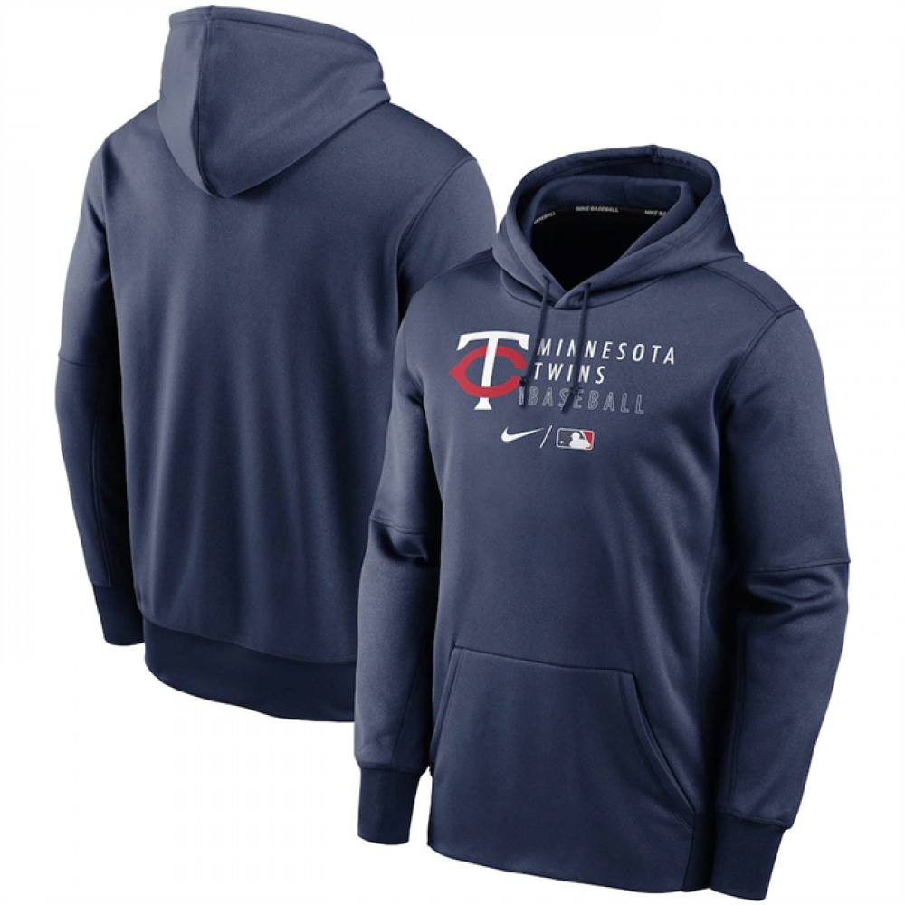 Men’s Minnesota Twins Navy 2022 Performance Pullover Hoodie