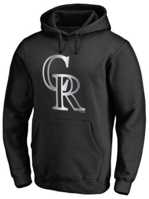 Colorado Rockies Platinum Collection Pullover Hoodie Black