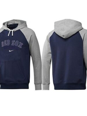 Boston Red Sox Pullover Hoodie Dark Blue & Grey