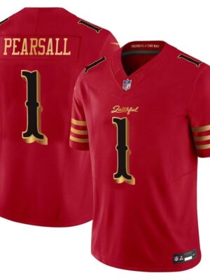 Youth San Francisco 49ers #1 Ricky Pearsall Red Rivalries Collection F.U.S.E. Vapor Limited Stitched Jersey