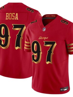 Youth San Francisco 49ers #97 Nick Bosa Red Rivalries Collection F.U.S.E. Vapor Limited Stitched Jersey