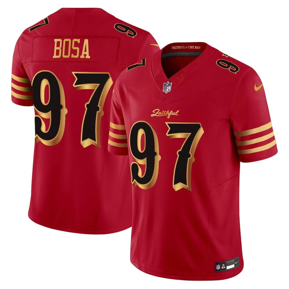 Youth San Francisco 49ers #97 Nick Bosa Red Rivalries Collection F.U.S.E. Vapor Limited Stitched Jersey