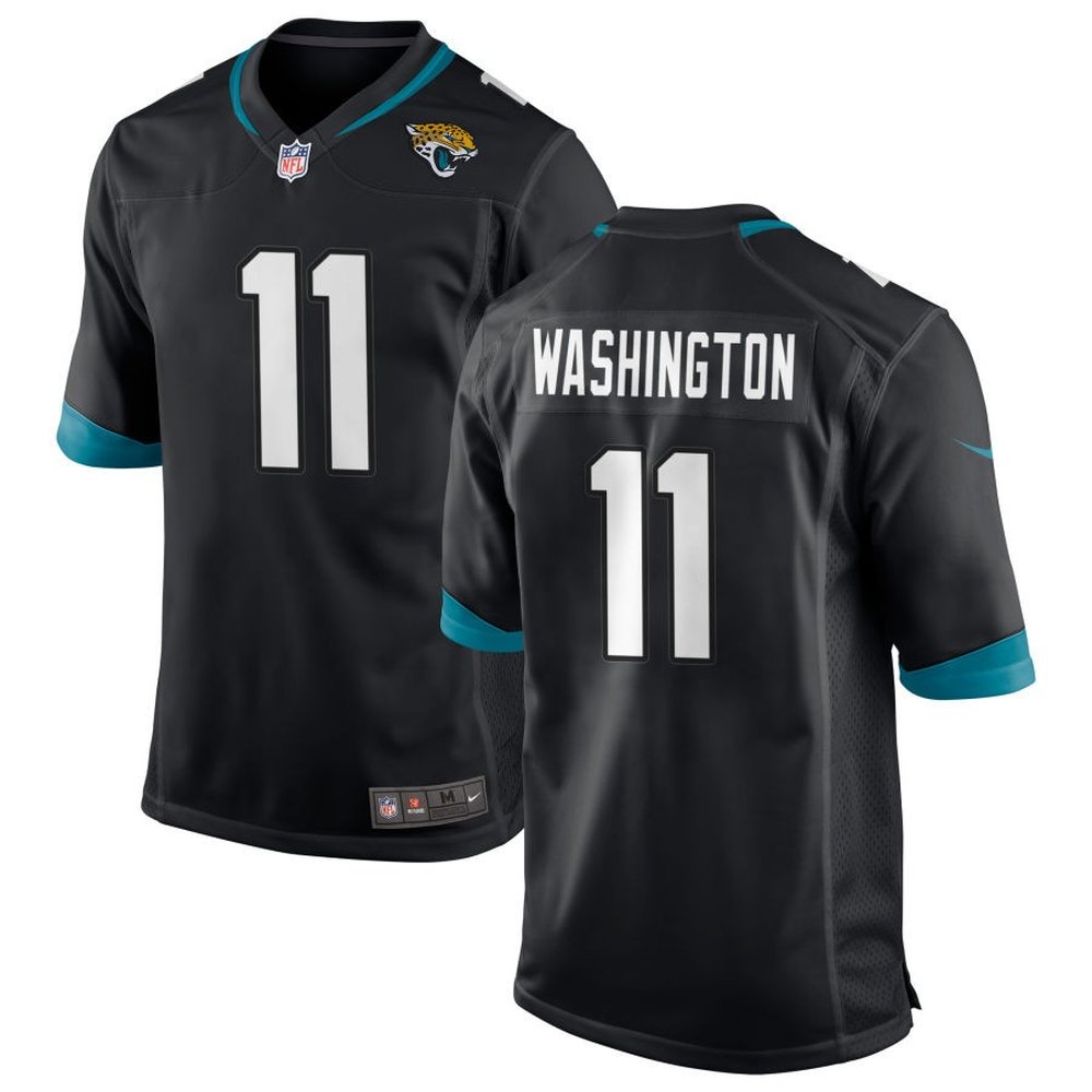 Men’s Jacksonville Jaguars #11 Parker Washington Nike Black Team Game Jersey
