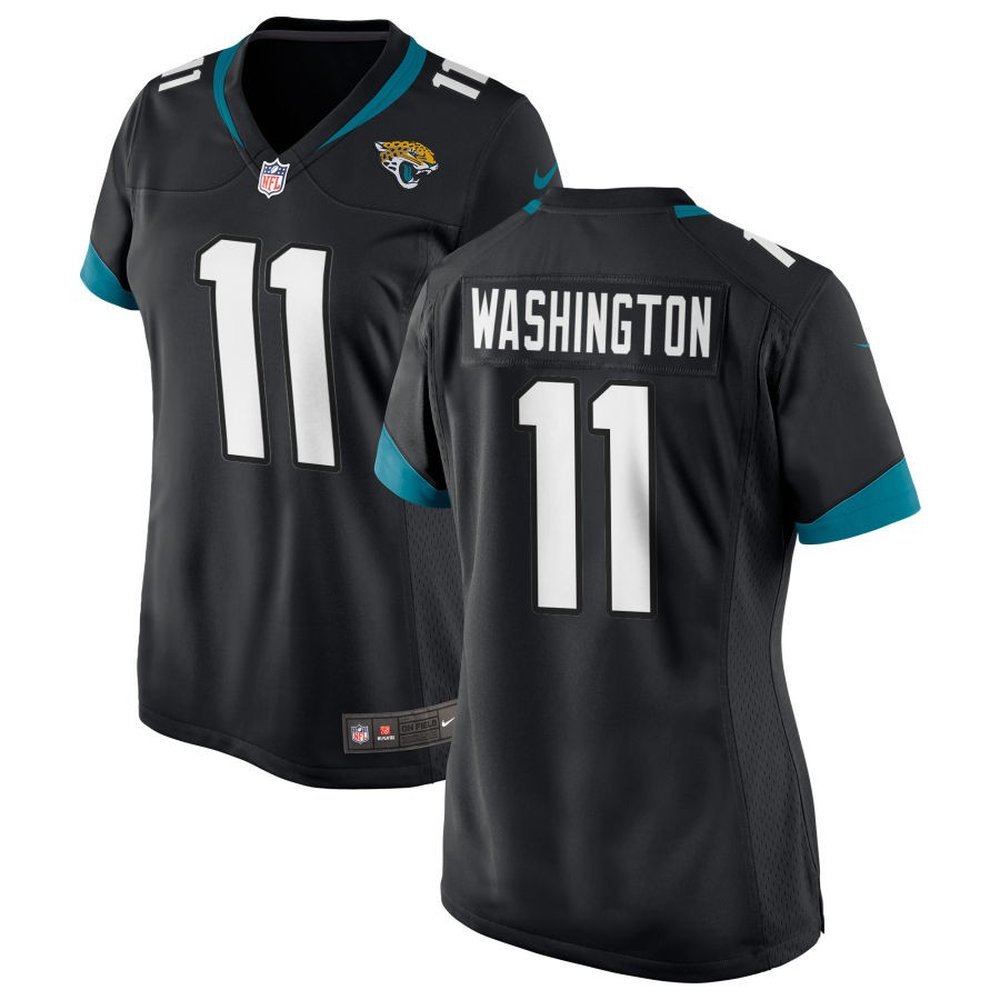Women’s Jacksonville Jaguars #11 Parker Washington Nike Black Team Game Jersey