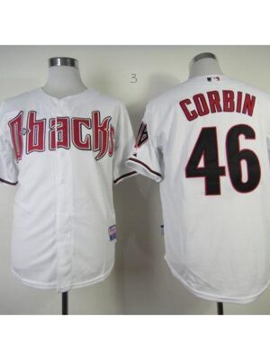 Diamondbacks #46 Patrick Corbin White Cool Base Stitched MLB Jersey