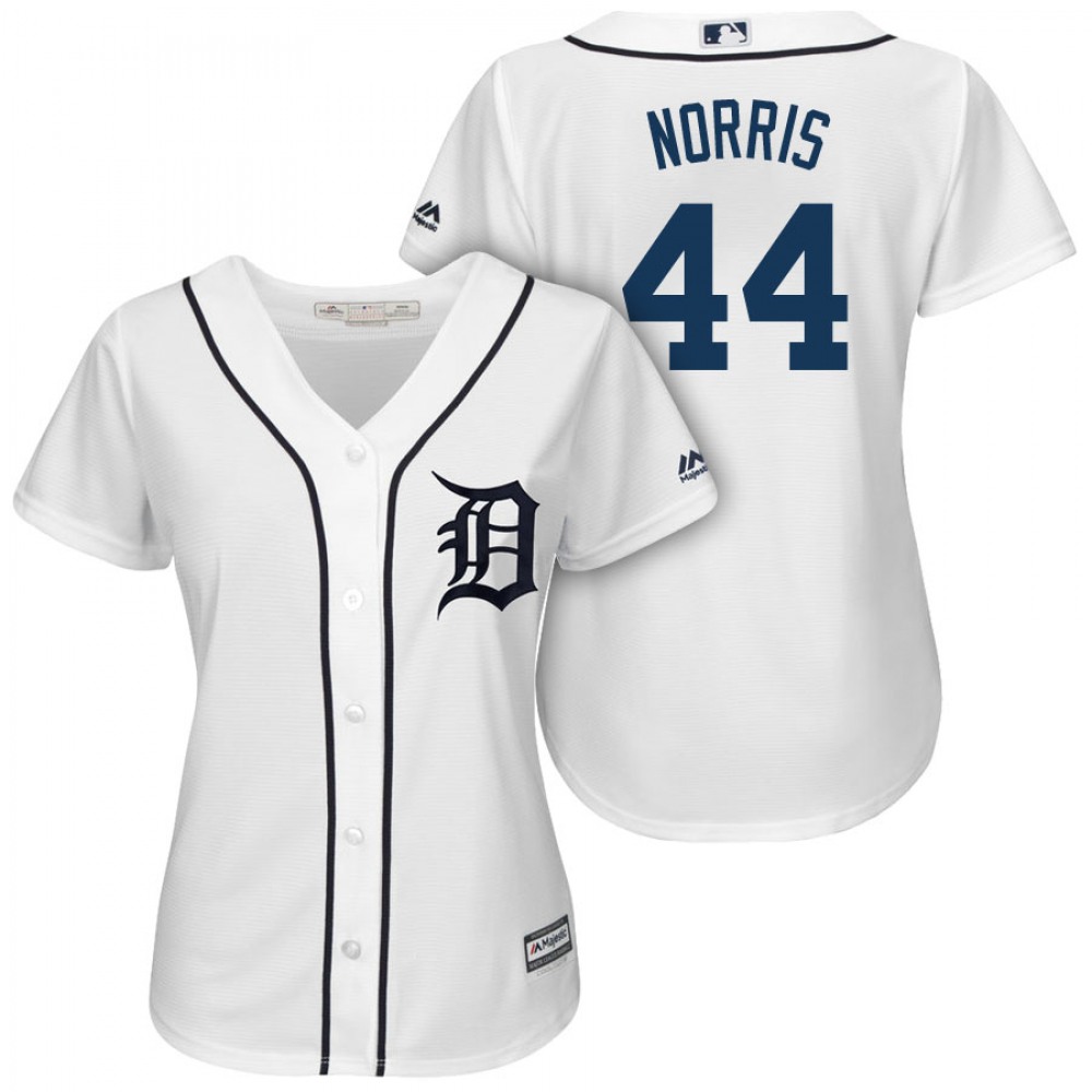 Women’s Detroit Tigers #44 Daniel Norris White Cool Base Stitched MLB Jersey(Run Small)