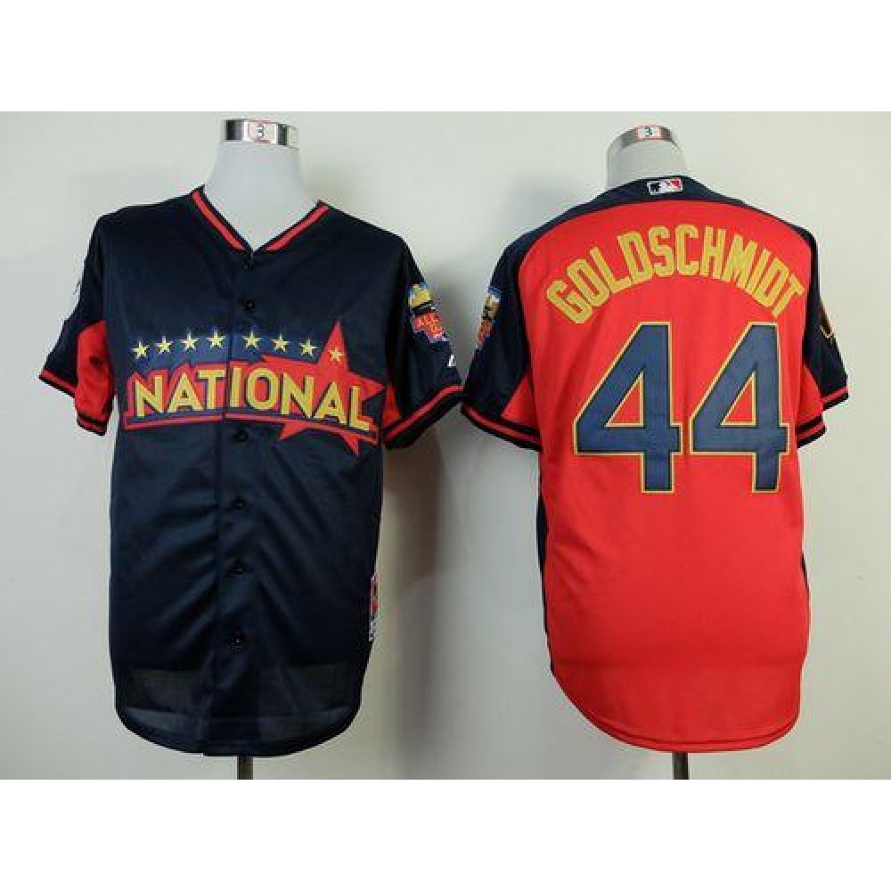 Diamondbacks #44 Paul Goldschmidt Navy/Red National League 2014 All Star BP Stitched MLB Jersey