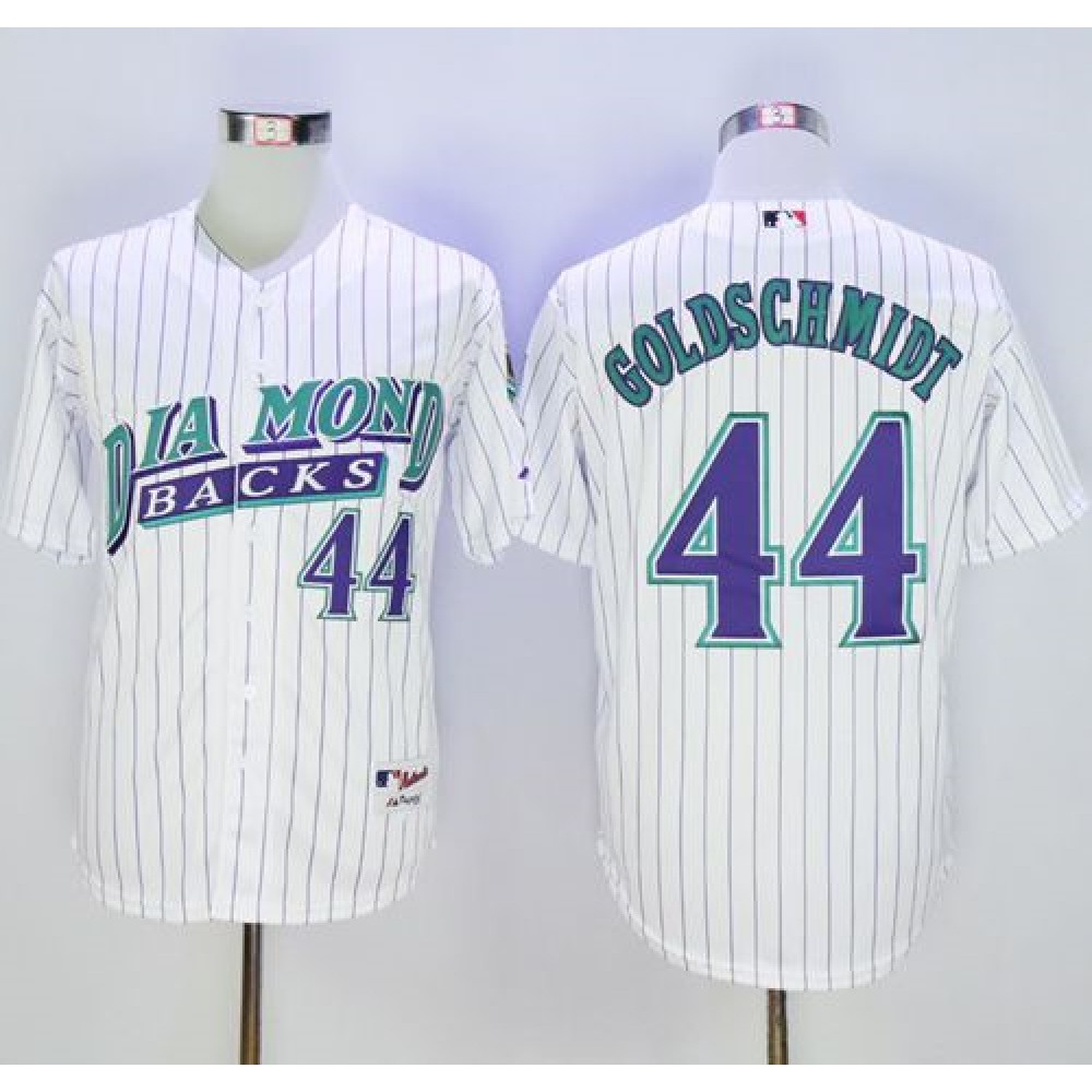 Diamondbacks #44 Paul Goldschmidt White 1999 Turn Back The Clock Stitched MLB Jersey