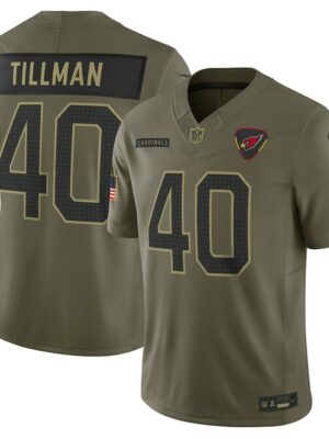 Youth Arizona Cardinals #40 Pat Tillman Nike Olive 2025 Salute to Service Retired Limited Jersey