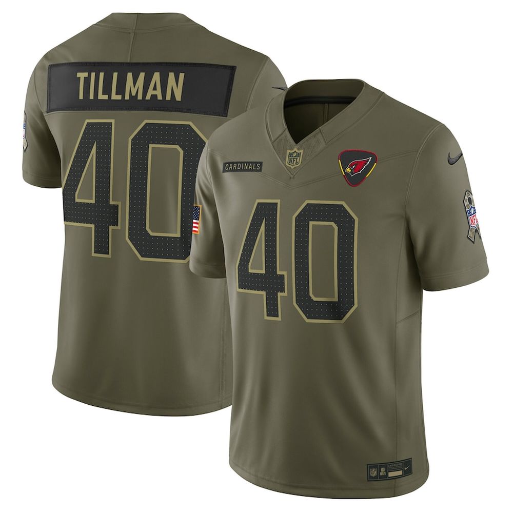 Youth Arizona Cardinals #40 Pat Tillman Nike Olive 2025 Salute to Service Retired Limited Jersey