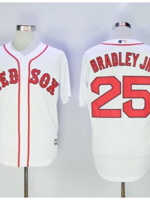Red Sox #25 Jackie Bradley Jr White New Cool Base Stitched MLB Jersey