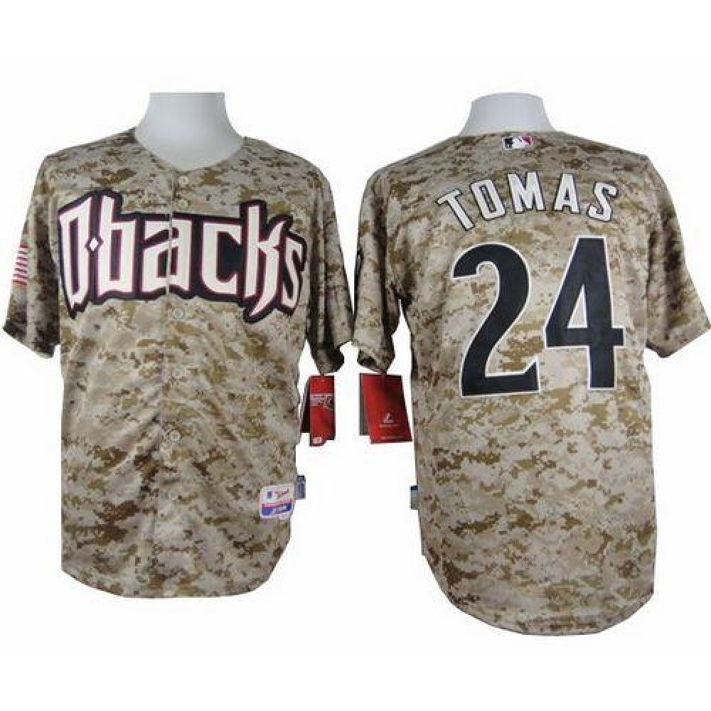 Diamondbacks #24 Yasmany Tomas Camo Cool Base Stitched MLB Jersey