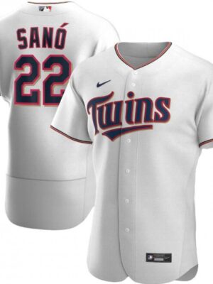 Men's Minnesota Twins #22 Miguel Sano White Flex Base Stitched MLB Jersey