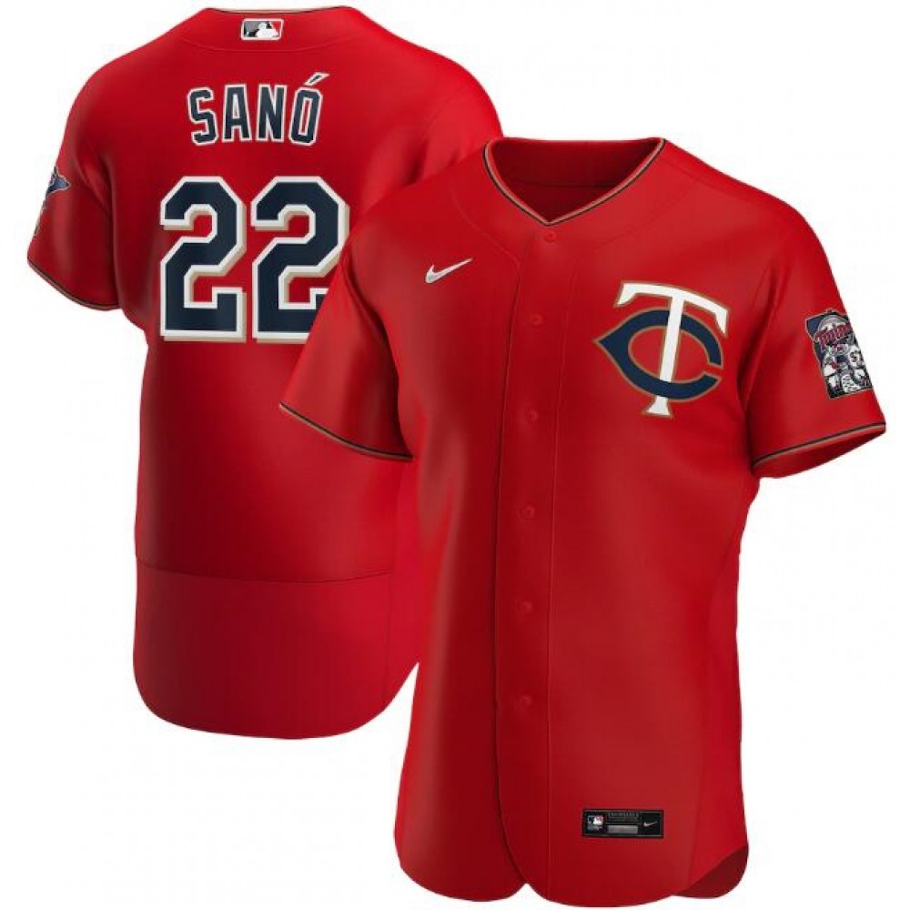 Men’s Minnesota Twins #22 Miguel Sano Red Flex Base Stitched MLB Jersey