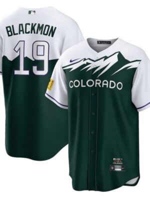 Men's Colorado Rockies #19 Charlie Blackmon 2022 Green City Connect Stitched Baseball Jersey