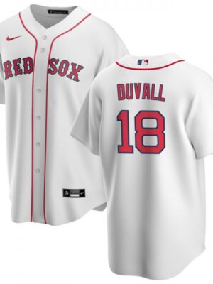 Men's Boston Red Sox #18 Adam Duvall White Cool Base Stitched Baseball Jersey
