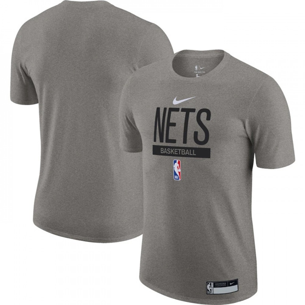 Men’s Brooklyn Nets Grey 2022/23 Legend On-Court Practice Performance T-Shirt