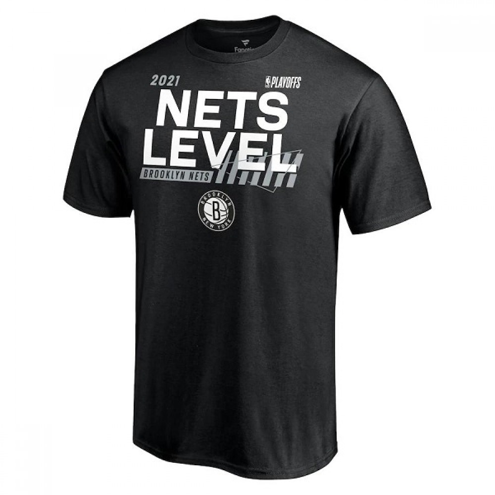 Men’s Brooklyn Nets 2021 Black Playoff Bound Dunk T-Shirt
