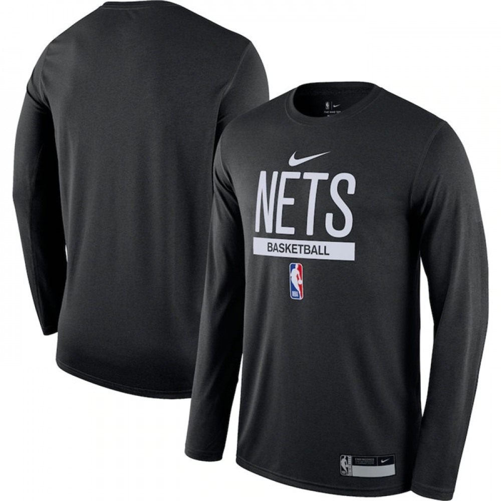 Men’s Brooklyn Nets Black 2022/23 Legend On-Court Practice Performance Long Sleeve T-Shirt