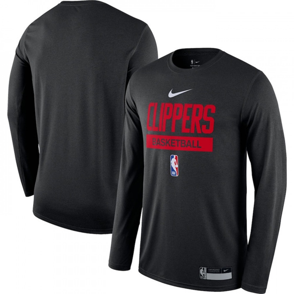 Men’s Los Angeles Clippers Black 2022/23 Legend On-Court Practice Performance Long Sleeve T-Shirt