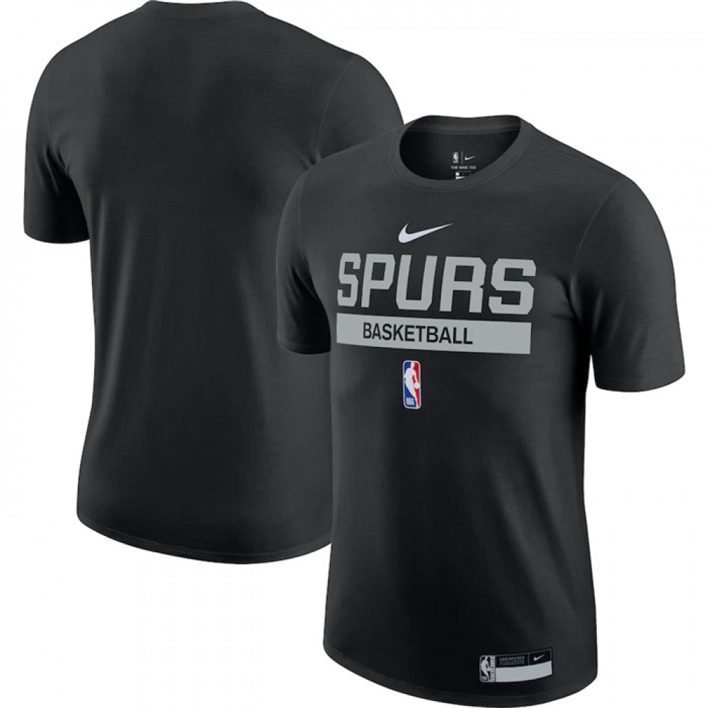 Men’s San Antonio Spurs Black 2022/23 Legend On-Court Practice Performance T-Shirt