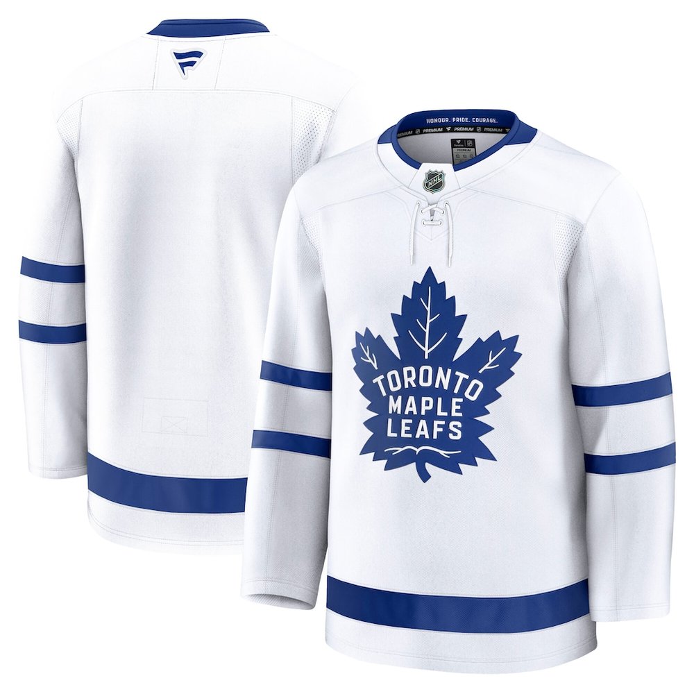Men’s Toronto Maple Leafs White Away Premium Jersey