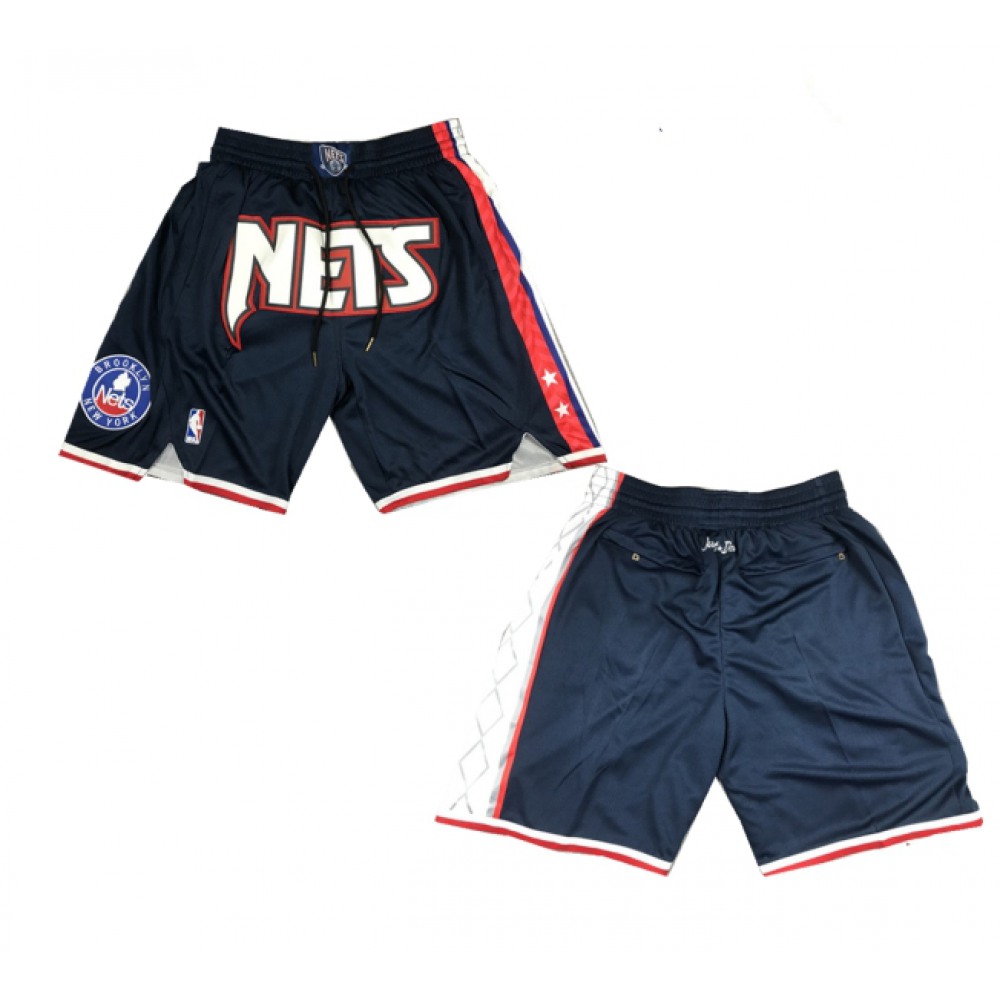 Men’s Brooklyn Nets Navy Shorts (Run Small)