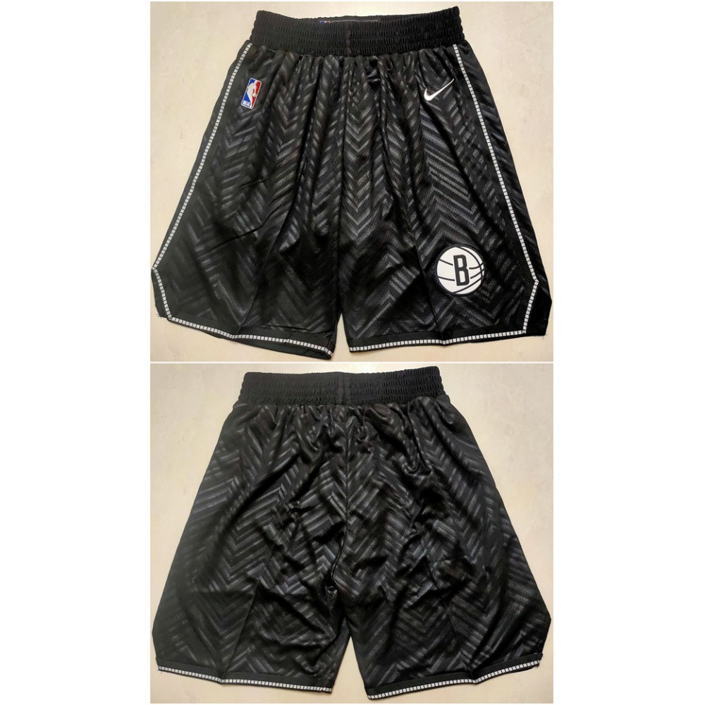 Men’s Brooklyn Nets Black Shorts (Run Small)