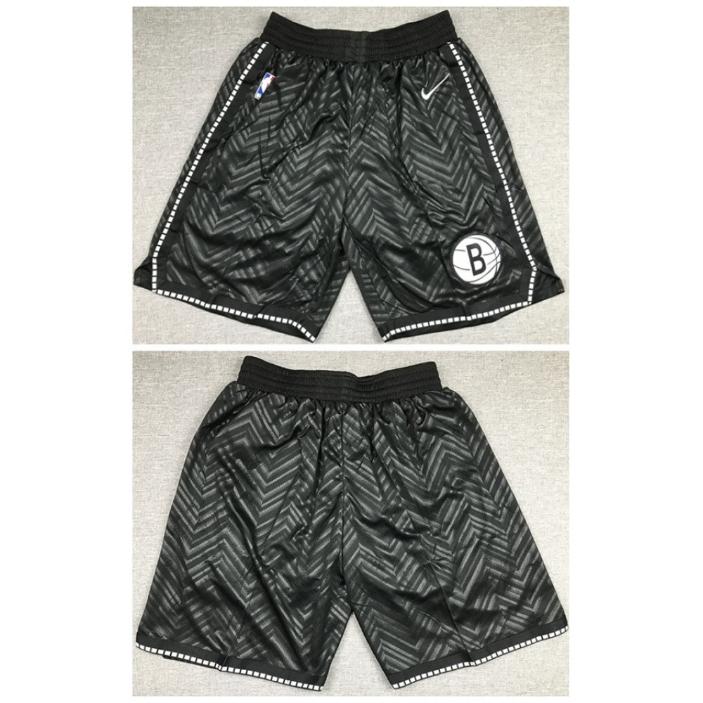 Men’s Brooklyn Nets Black Shorts (Run Small)