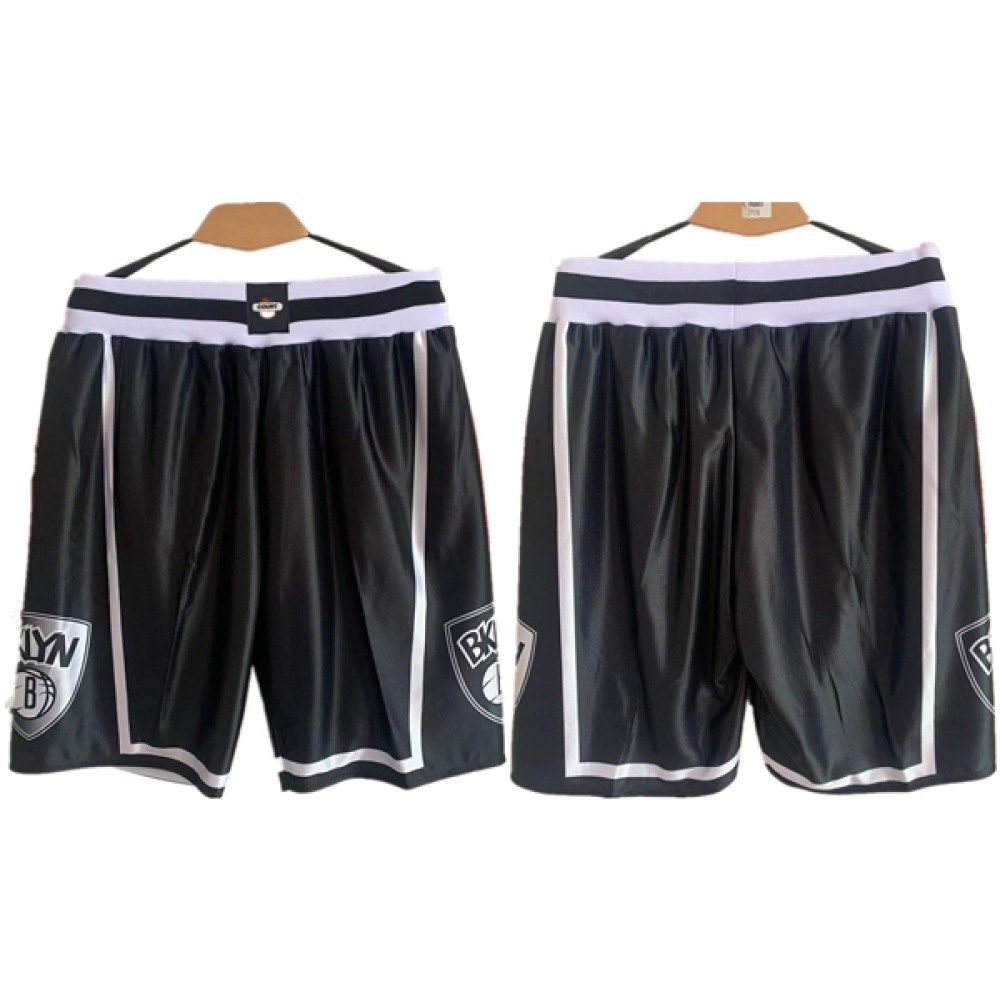 Men’s Brooklyn Nets Black Shorts (Run Small)