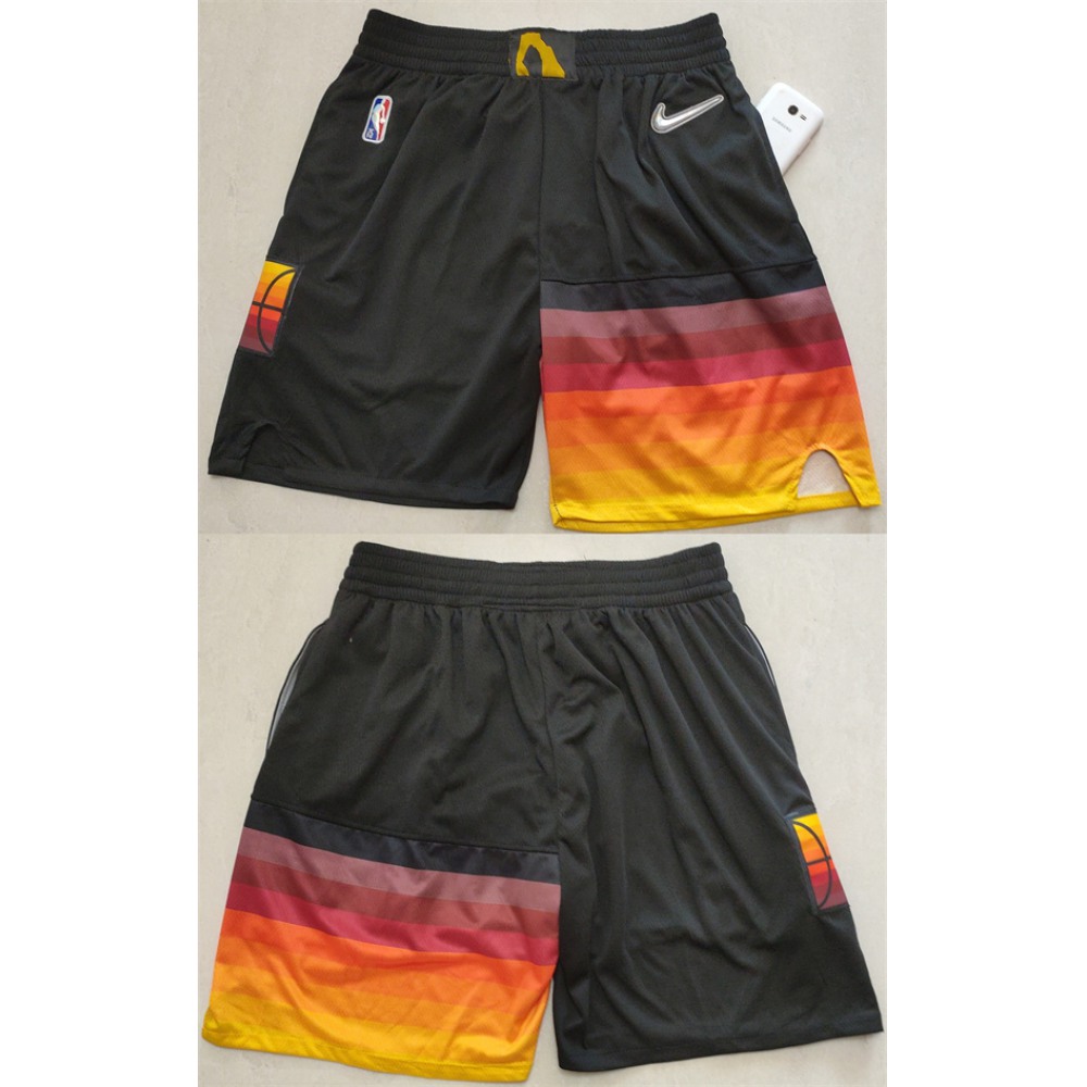 Men’s Utah Jazz Black 75th Anniversary Shorts (Run Small)