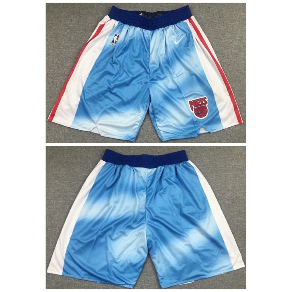 Men’s Brooklyn Nets Blue/White Shorts (Run Small)