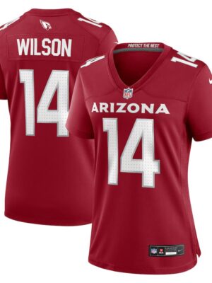 Women's Arizona Cardinals #14 Michael Wilson Cardinal Team Game Jersey