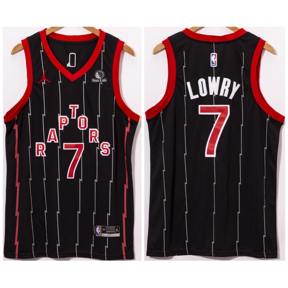 Men’s Toronto Raptors #7 Kyle Lowry Black Stitched Jersey