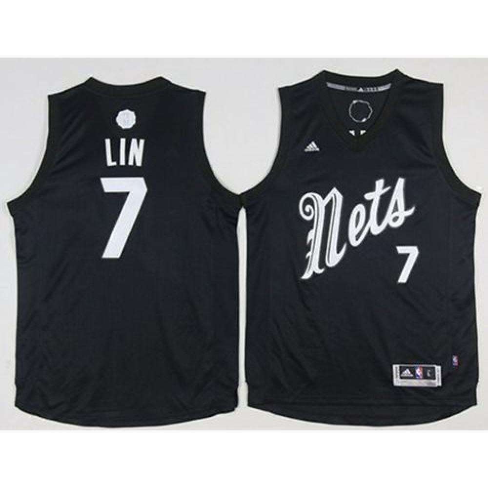 Nets #7 Jeremy Lin Black 2016-2017 Christmas Day Stitched NBA Jersey