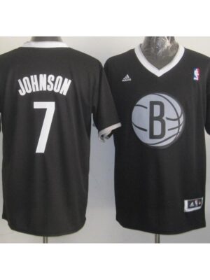 Nets #7 Joe Johnson Black 2013 Christmas Day Swingman Stitched NBA Jersey