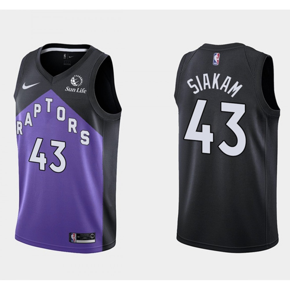Men’s Toronto Raptors #43 Pascal Siakam Purple And Black Stitched NBA Jersey