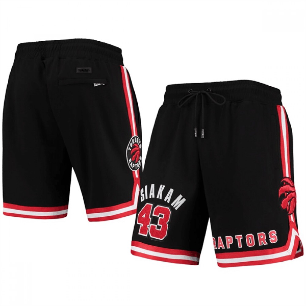 Men’s Toronto Raptors #43 Pascal Siakam Black Shorts