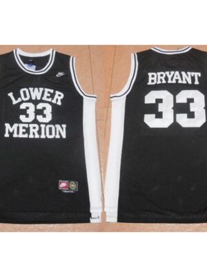 Lakers #33 Kobe Bryant Black Lower Merion High School Stitched NBA Jersey