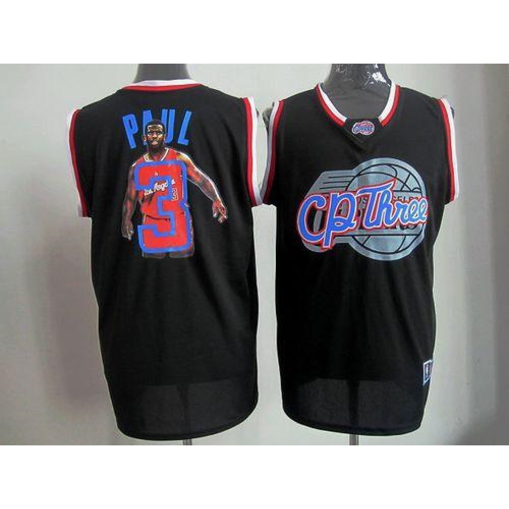 Clippers #3 Chris Paul Black Notorious Stitched NBA Jersey