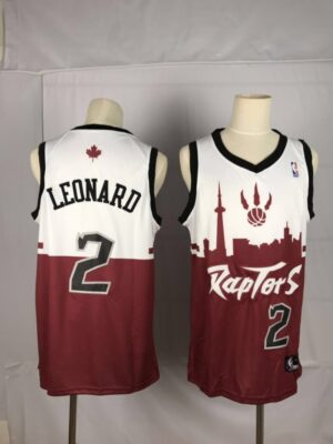 Men's Toronto Raptors #2 Kawhi Leonard White/Red 2019 City Edition Swingman Stitched NBA Jersey