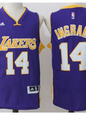 Lakers #14 Brandon Ingram Purple Stitched NBA Jersey