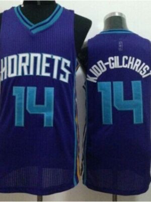 Revolution 30 Hornets #14 Michael Kidd-Gilchrist Purple Stitched NBA Jersey