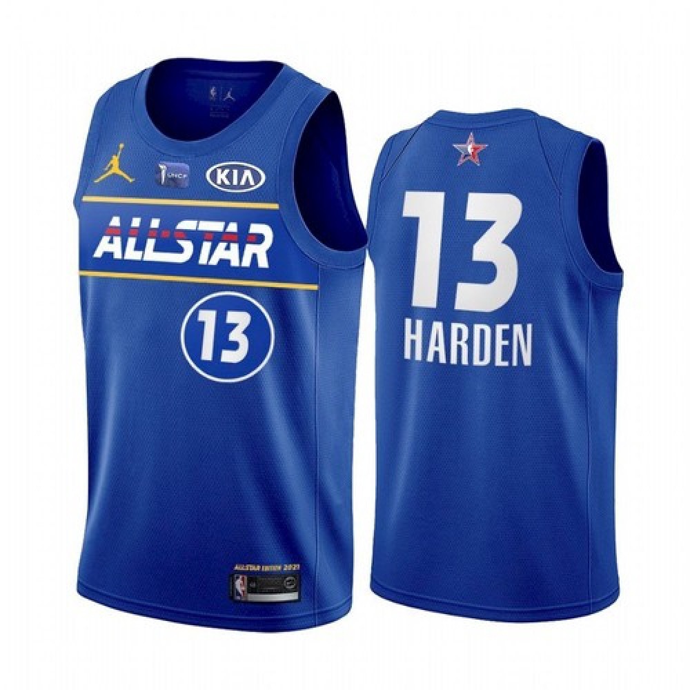 Men’s 2021 All-Star Nets #13 James Harden Blue Eastern Conference Stitched NBA Jersey