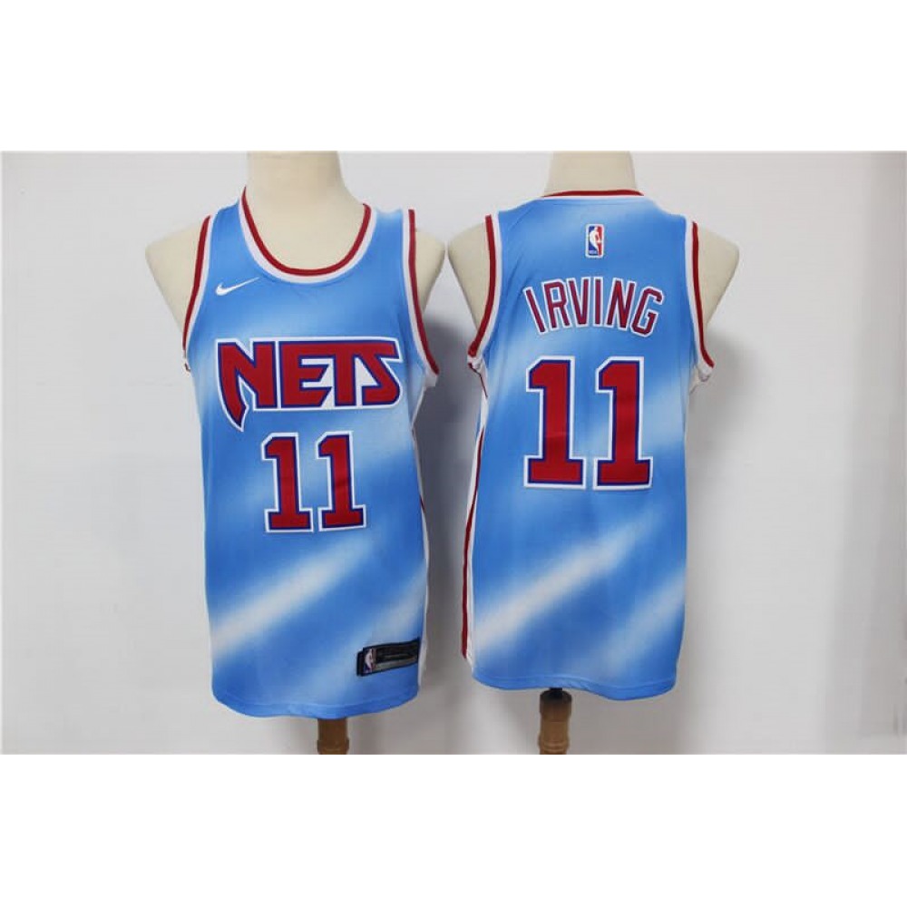 Men’s Brooklyn Nets #11 Kyrie Irving 2020/21 Blue Stitched NBA Jersey
